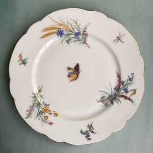 Vintage Limoges Butterfly Plate